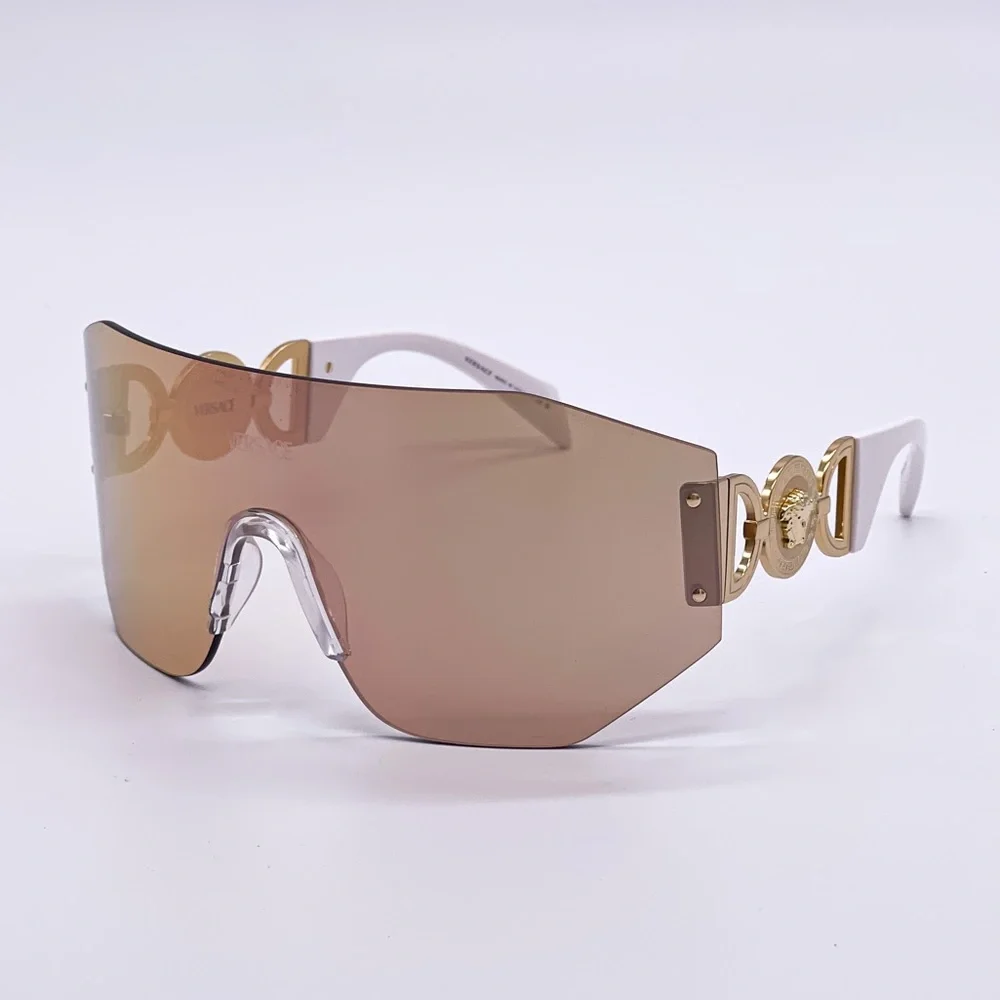 NEW VE2258 1002/7J UNISEX VERSACE SHIELD SUNGLASSES MOD 2258 10027J EYEWEAR
